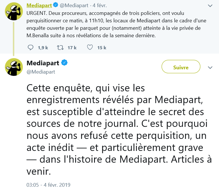 Tweet Mediapart